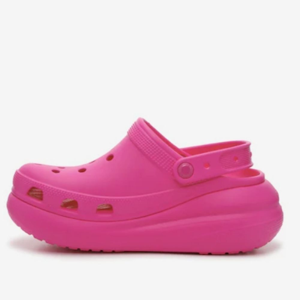 Crocs Classic Crush Clog Hot Pink NWT 10 Lightweight Comfort Shoes | Barbiecore - Picture 13 of 16